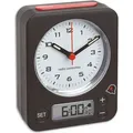 Produktbild: Analoger Funk-Wecker mit minutengenauer digitaler Alarmeinstellung COMBO 60.1511.01.05 TFA Dostmann - Schwarz/Weiß