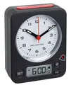 Produktbild: FUNKWECKER COMBO TFA 60.1511.01.05 ANALOGWECKER DCF-77  Reisewecker Schwarz /Rot