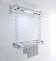 Produktbild: Foxydry Air, Elektrischer Wäscheständer für Wand und Decke mit Ventilator und Fernbedienung, aus Aluminium und Stahl (122 cm/Wand)