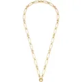 Produktbild: JEWELS BY LEONARDO Halskette Clip & Mix Mathilde • Kette aus goldfarbenem Edelstahl • Verbindungs-Ring zum Anhängen von Charms • massive Kettenglieder • 65 cm Länge • Geschenk für Frauen • 024266