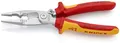 Produktbild: KNIPEX Elektro-Installationszange, VDE, Öffnungsfeder, Kabelschneiden, Abisolieren, Crimpen von Aderendhülsen, Greifen, Biegen, Multitool, 13 96 200