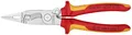 Produktbild: Elektroinstallationszange L.200mm VDE verchr.Mehrkomp.-Hüllen m.Öffnungsf.KNIPEX