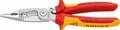 Produktbild: Knipex Elektro-Installationszange mit Öffnungesfeder, verchromt, VDE geprüft