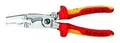 Produktbild: Knipex Elektroinstallationszange verchromt VDE mit 2-Komponenten... 13 96 200