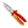 Produktbild: KNIPEX 1396200 - Elektro-Installationszange VDE mit Öffnungsfeder - 200 mm