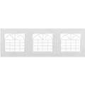 Produktbild: Outsunny Party-Zelt Seitenwand Kunststoff Weiß 597L x 200H cm