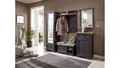 Produktbild: Innostyle Garderobenschrank Garderobenschrank Jasmin Flurmöbel graphit und Artisan Eiche 65x204 cm