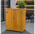 Produktbild: Mucola Garten-Geräteschrank Geräteschrank Gerätehaus Gartenschuppen Schrank Schuppen Gartenschrank, BxT: 75x40 cm, (Stück), Oberfläche mit robuster Platte