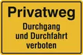 Produktbild: SafetyMarking Hinweisschild Privatweg - Durchgang und Durchfahrt verboten