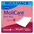 Produktbild: MoliCare Premium Bed Mat 7 Tropfen: Bettschutzeinlage mit saugfähigem Kern aus Zellstoff-Flocken, 60x90 cm, 4x30 Stück