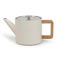 Produktbild: Bredemeijer - Dubbelwandige theepot Narvik - 1,1 liter - Warm wit - Met filter