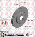 Produktbild: 2x ZIMMERMANN Bremsscheibe 400.1419.20 für MERCEDES-BENZ