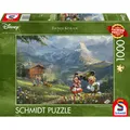 Produktbild: Schmidt Spiele Thomas Kinkade Studios: Disney - Mickey & Minnie in den Alpen
