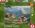 Produktbild: Schmidt Spiele 59938 Thomas Kinkade Disney Mickey & Minnie in The Alps 1000 Piec