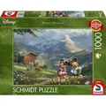 Produktbild: Schmidt Spiele Puzzle - Disney, Mickey & Minnie in den Alpen, 1000 Teile