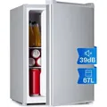 Produktbild: Klarstein - Mini Kühlschrank, Retro Mini-Kühlschrank mit Gefrierfach, 67 Liter Getränkekühlschrank Klein & Kompakt, Kleiner Kühlschrank mit