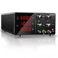Produktbild: RUZIZAO Labornetzgerät Regelbar Labornetzteil 30V 10A Variablen Schaltnetzteil Geregeltes Hochpräzises 4-stelliges LED-Display 5V/2A USB-Anschluss Labor DC-Stromversorgungen (Schwarz)