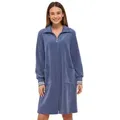 Produktbild: Rösch Morgenmantel 1884219, 95, Baumwolle blau 48