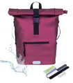 Produktbild: Rucksack Damen Freizeitrucksack A4 Laptop Bag Plane Time 13074 Metallic Rot +n