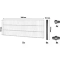 Produktbild: Einstabmattenzaun-Set Classic Anthrazit 75 cm x 1000 cm