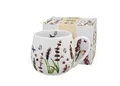 Produktbild: DUO FLORAL Fassbecher 430 ml CLASSIC LAVENDER New Bone China Porzellan
