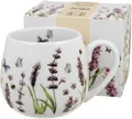 Produktbild: DUO Porcelain Collection Tasse Duo Fassbecher 430ml / Tee / Kaffetasse, Becher, Mug, Barrel, 1-tlg., Porzellan Tasse, Becherfass Blumen, Lavendel - KLASSISCHER LAVENDER - Geblümt - Sommer - The Secret GardenKollektion