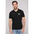 Produktbild: Poloshirt mit kleiner Logo-Stickerei auf Brusthöhe, Gr. XXL, black, , 86395444-XXL
