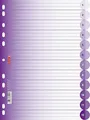 Produktbild: Brunnen 106659560 Ordnerregister Colour Code, PP, halbrund, A 4, 225 x 2, violett