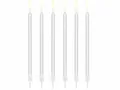 Produktbild: partydeco Geburtstagskerze, Geburtstagskerzen weiß 14cm, 12 Stück