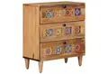 Produktbild: vidaXL Nachttisch 50 x 33 x 62 cm Nachttische Nachtschrank Betttisch Natur 50x33x62 cm M