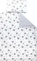 Produktbild: TupTam Kinder Bettwäsche Gemustert 2-Teilig Wendebettwäsche, Farbe: Sterne Grau / Schwarz, Größe: 135x100 cm