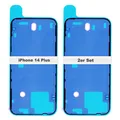 Produktbild: IS-TECK 2er Set Ersatz iPhone 14 15 16 Plus Pro Max Kleber Für Backcover und Gehäuse Rahmen Dichtung Sticker Wasserdichtung Glue Folie (iPhone 14)