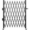 Produktbild: VEVOR Einzelnes Sicherheitstor, Falttürtor, Akkordeon-Sicherheitstor aus Stahl, 127 x 190,5 cm Erweiterbares Sicherheitstor, 360° Rollendes Barrikad