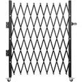 Produktbild: VEVOR Einzelnes Sicherheitstor, Falttürtor, Akkordeon-Sicherheitstor aus Stahl, 1,31x1,9 m Erweiterbares Sicherheitstor, 360° Rollendes Barrikadentor, Scherentor oder Tür mit Vorhängeschloss