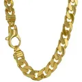 Produktbild: HOPLO Panzerkette Panzerkette 585 - 14 Karat Gold 7,0 mm Kettenlänge 60 cm (inkl. Schmuckbox), Made in Germany gelb|goldfarben 60 cm