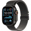 Produktbild: Apple Milanaise Armband 49mm Small TITAN/SCHWARZ MXKF3ZM/A