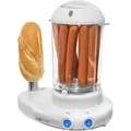 Produktbild: Clatronic® 2in1 Hot Dog Maker & Eierkocher | Hotdog Maker Set für 1-14 Würstchen | Egg Cooker für bis zu 6 Eiern | mit beheiztem Edelstahl-Aufsteckdorn | inkl. Messbecher mit Eipicker | HDM 3420 EK N