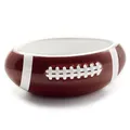 Produktbild: 40YARDS American Football Snackschale/Schüssel/Bowl in American Football Form (Größe M, 16 cm Länge) aus Keramik mit erhabener, fühlbarer Naht