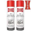 Produktbild: 2x Ballistol H1 Spezial-Öl geruchlos Schmierung Korrosionsschutz Spray 400ml