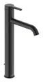 Produktbild: Duravit C.1 Einhebel-Waschtischmischer Ausladung 166 mm mit Zugstangen-Ablaufgarnitur - Schwarz - C11040001046