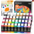Produktbild: Shuttle Art Acrylfarben Set, 36 Acryl farben in Flaschen (je 60ml) mit 12