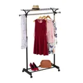 Produktbild: Kleiderständer Garderobenwagen Kleiderstange Flurmöbel Jackenständer verstellbar