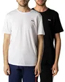Produktbild: FILA Herren Brod Thee/Dubbel Pack T Shirt, Bright White-black Beauty, M EU