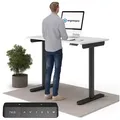 Produktbild: Ergotopia Schreibtisch Desktopia One (elektrisch höhenverstellbarer Schreibtisch) weiß 138 cm