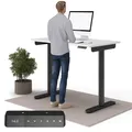 Produktbild: Ergotopia Desktopia One höhenverstellbarer Schreibtisch | elektrischer Schreibtisch höhenverstellbar | Bürotisch höhenverstellbar, Verstellbarer Tisch TÜV-geprüft, 7 Jahre Garantie 138x65 cm
