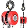 Produktbild: VEVOR Handkette, 1 Tonne Tragfähigkeit, manueller Kettenblock mit verbesserteter G70 verzinkter Kette, 6 m Hubhöhe, Schwerlastseilzug für Garage... - Rot
