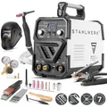 Produktbild: STAHLWERK Schweißgerät 2 in 1 Kombi DC WIG 200 ST IGBT - WIG & MMA, 200 A, HF-Zündung, Anti-Stick, Stahl, Edelstahl, Kupfer, Messing, kein Alumi...