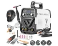 Produktbild: STAHLWERK Inverterschweißgerät DC WIG 200 ST IGBT mit MMA - Vollausstattung, 10 - 200 A, Packung}, 13-tlg., Vollausstattung, Set - Kombi WIG Schweißgerät mit 200 A und MMA