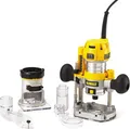 Produktbild: Dewalt D26204K-QS Elektrische Oberfräse mit fester Basis, 900 W, 8 mm Gehäuse