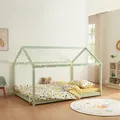 Produktbild: Kinderbett Cerro 120x200cm Holzfarben [en.casa]
